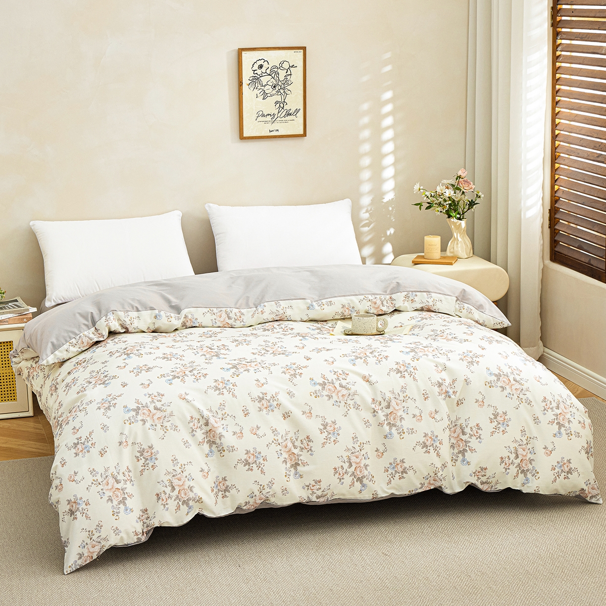 91家纺网 家纺一手货源 找家纺 （总）元元家居（元元被业） 2026新款全棉13372套件及单品【印花款】-单被套