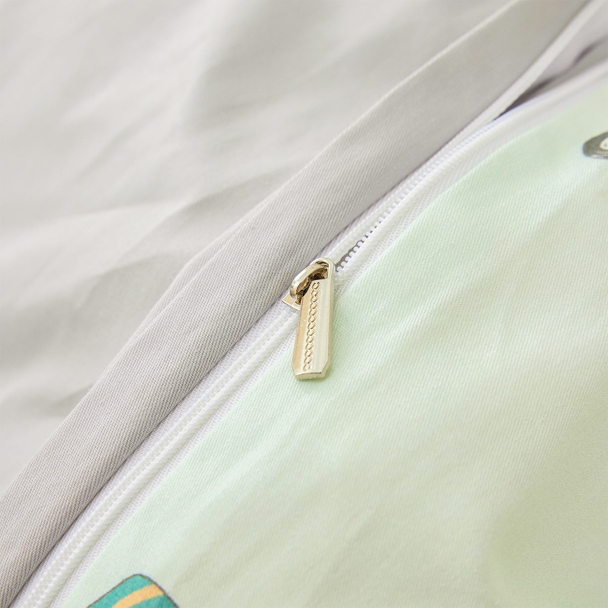 91家纺网 家纺一手货源 找家纺 元元家居（元元被业） 2026新款全棉13372套件及单品【印花款】-单被套 嘟嘟城