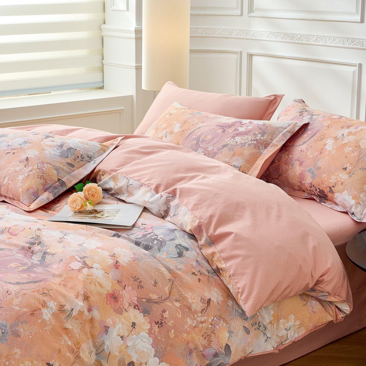 91家纺网 家纺一手货源 找家纺 元元家居（元元被业） 2026新款全棉13372套件及单品【印花款】-单被套 惊艳