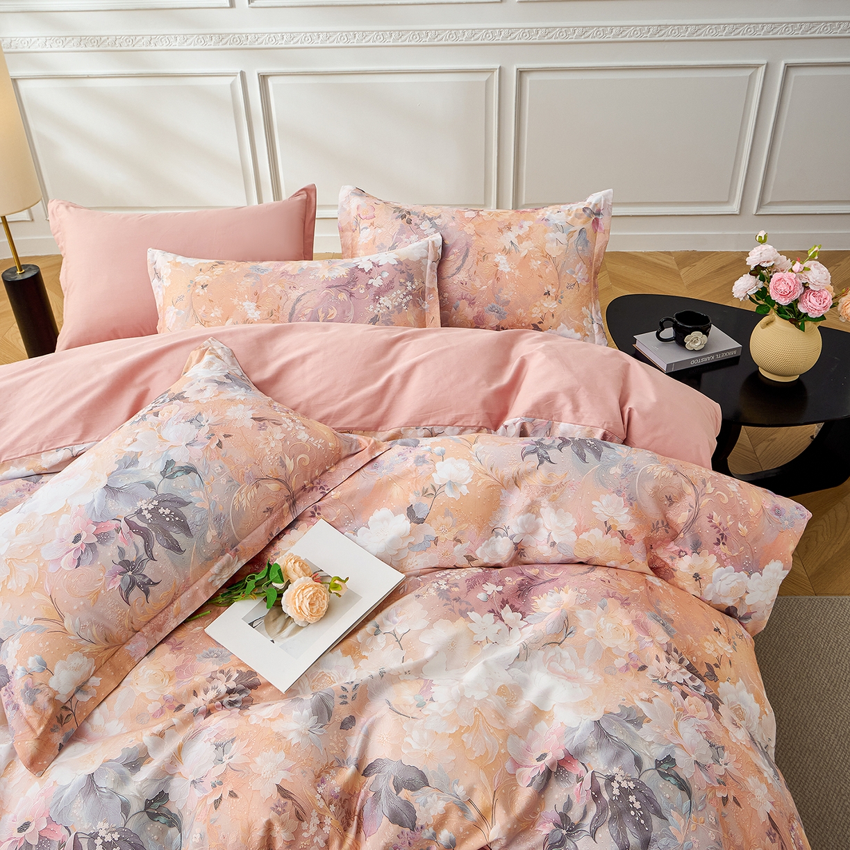 91家纺网 家纺一手货源 找家纺 元元家居（元元被业） 2026新款全棉13372套件及单品【印花款】-单被套 惊艳