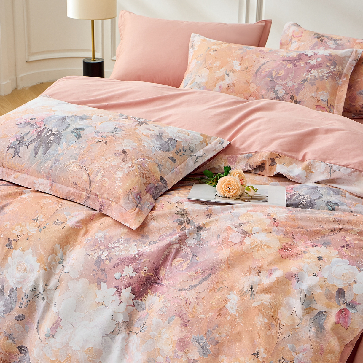 91家纺网 家纺一手货源 找家纺 元元家居（元元被业） 2026新款全棉13372套件及单品【印花款】-单被套 惊艳