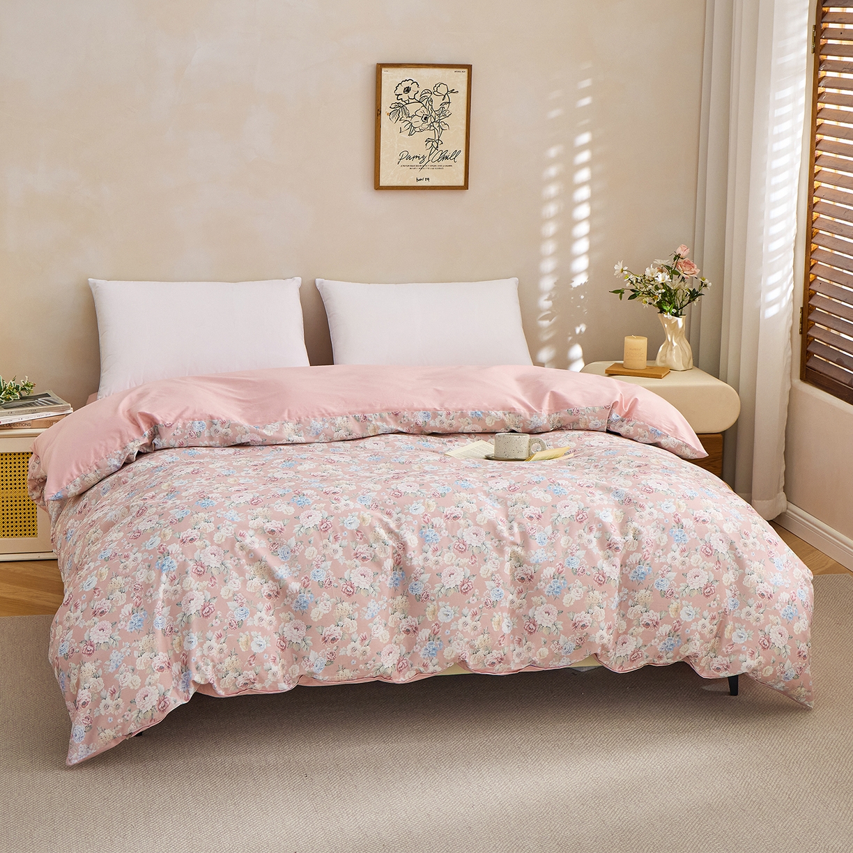 元元家居（元元被业） 2026新款全棉13372套件及单品【印花款】-单被套 朔奇