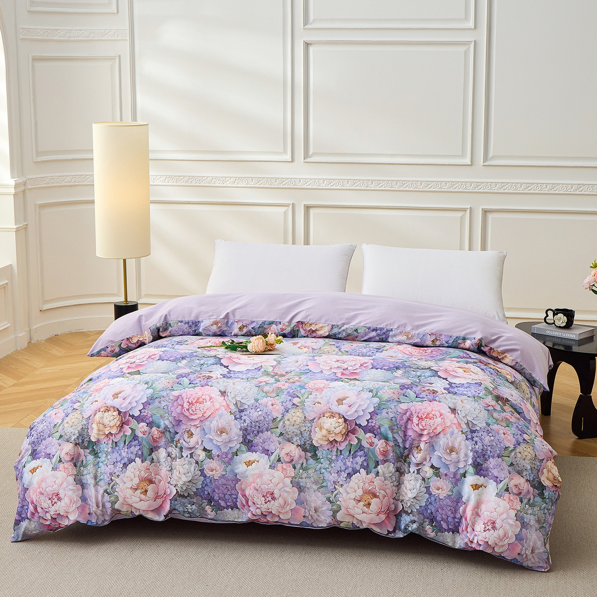 元元家居（元元被业） 2026新款全棉13372套件及单品【印花款】-单被套 思思