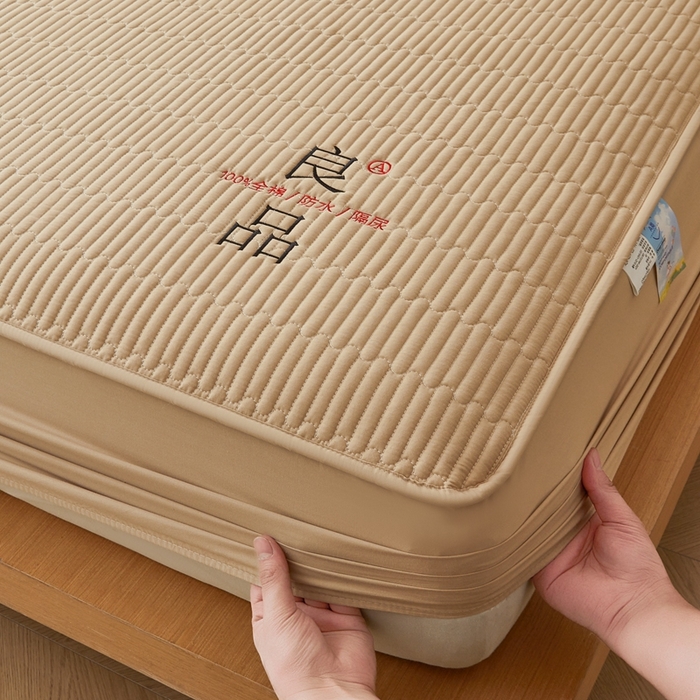 91家纺网 家纺一手货源 找家纺 邵依家纺 2026新款良品夹棉防水床笠纯棉床笠夹棉床笠 良品-暖栗卡