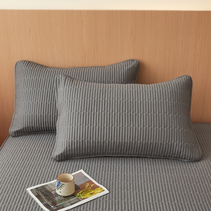 91家纺网 家纺一手货源 找家纺 邵依家纺 2026新款良品夹棉防水床笠纯棉床笠夹棉床笠 良品-石墨灰