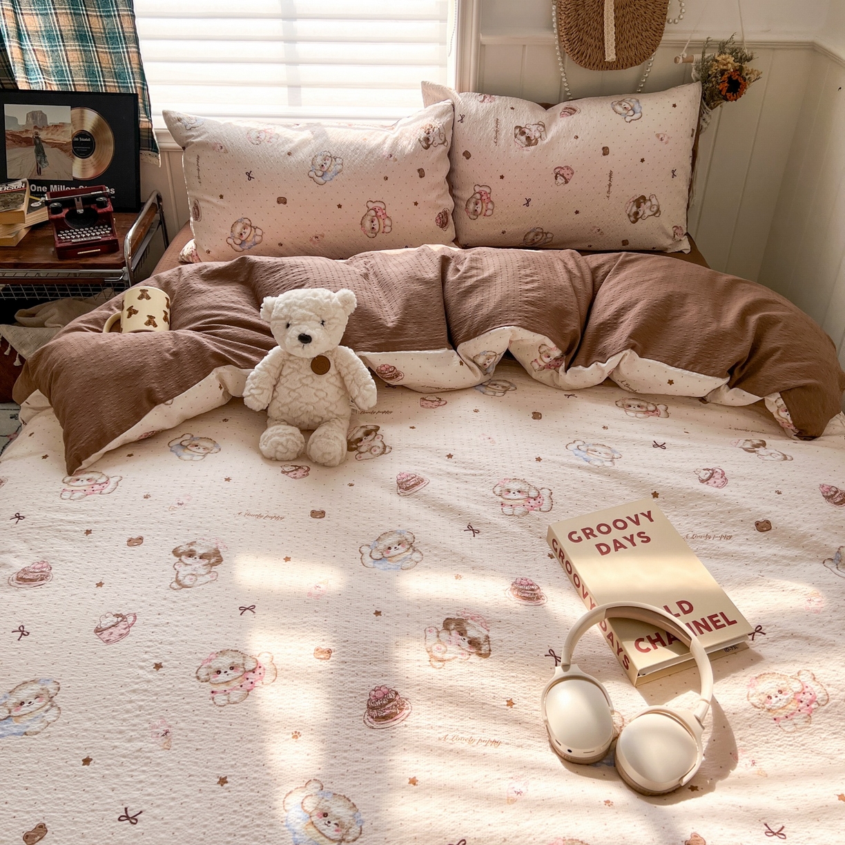 91家纺网 家纺一手货源 找家纺 （总）水木坊 2026春夏新款高品质泡芙普通款四件套