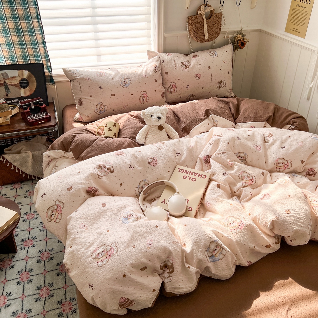 91家纺网 家纺一手货源 找家纺 （总）水木坊 2026春夏新款高品质泡芙普通款四件套