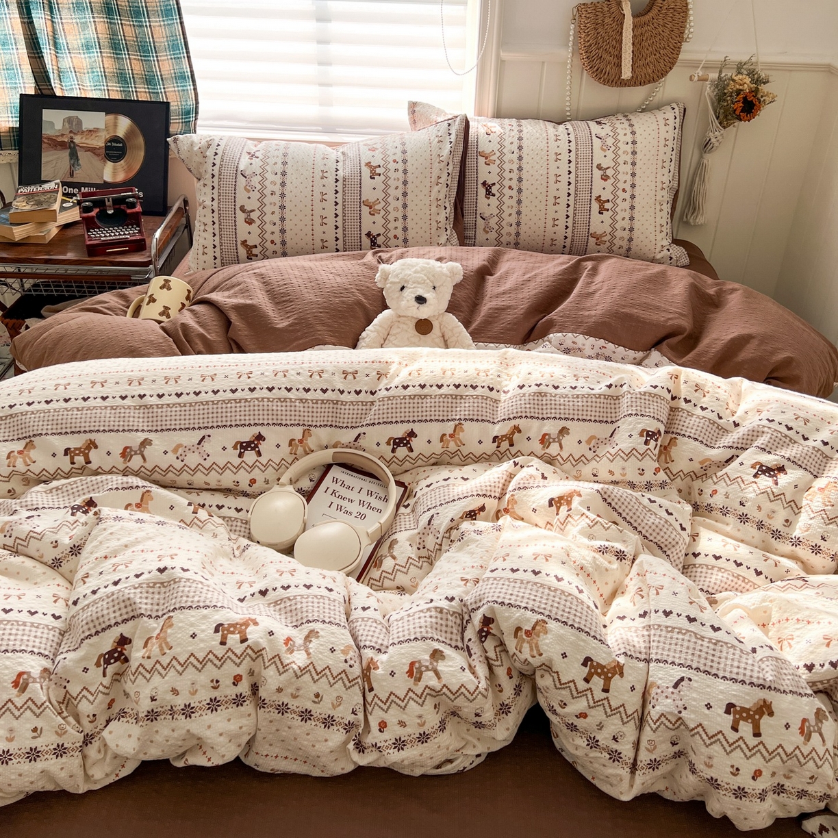 91家纺网 家纺一手货源 找家纺 （总）水木坊 2026春夏新款高品质泡芙普通款四件套