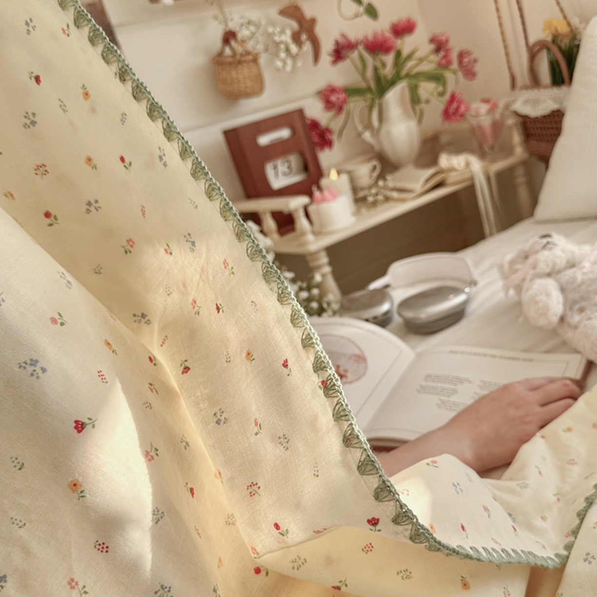 91家纺网 家纺一手货源 找家纺 暖阳 2026新款全棉纯棉双层纱夏季毯盖毯毯子 蝶扑衣