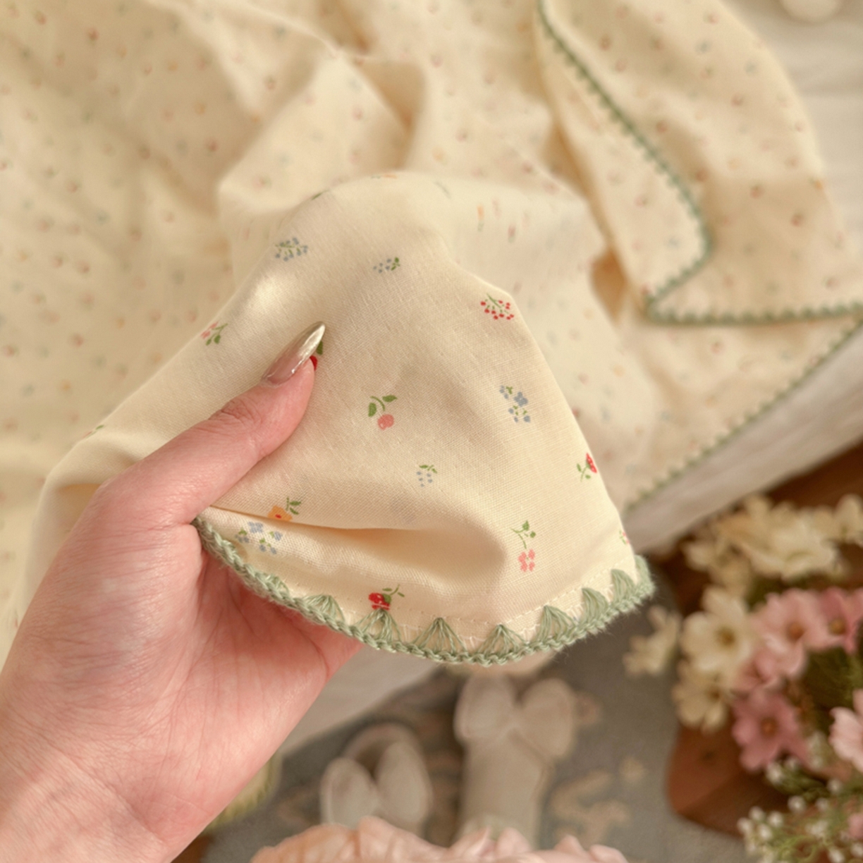 91家纺网 家纺一手货源 找家纺 暖阳 2026新款全棉纯棉双层纱夏季毯盖毯毯子 蝶扑衣