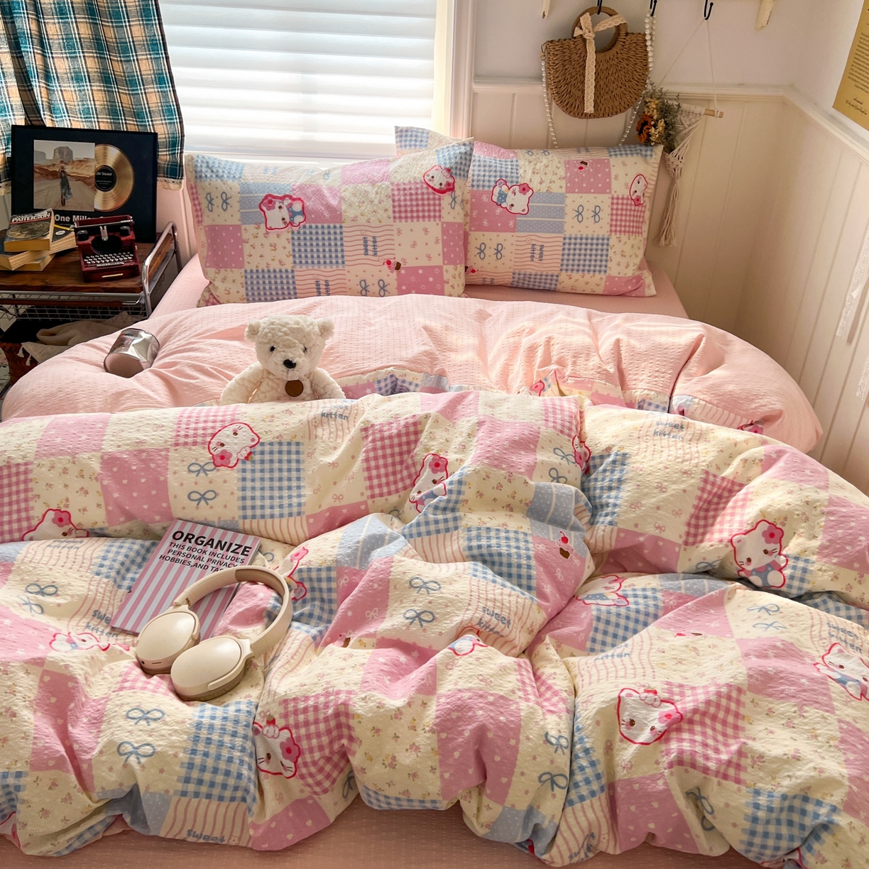 91家纺网 家纺一手货源 找家纺 （总）水木坊 2026春夏新款高品质泡芙普通款四件套