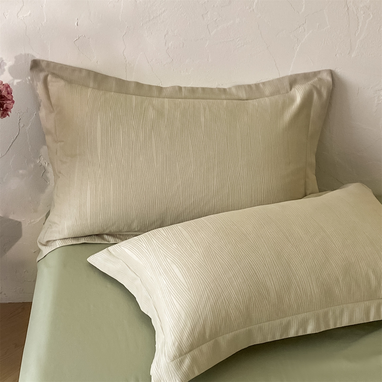 91家纺网 家纺一手货源 找家纺 笙意家纺 2026新款A版60浮雕提花B版40全棉四件套 佐冉-浅茶色