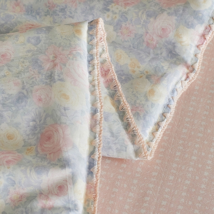 91家纺网 家纺一手货源 找家纺 暖阳 2026新款全棉贝壳边棉花夏被夏凉被空调被 蓝铃