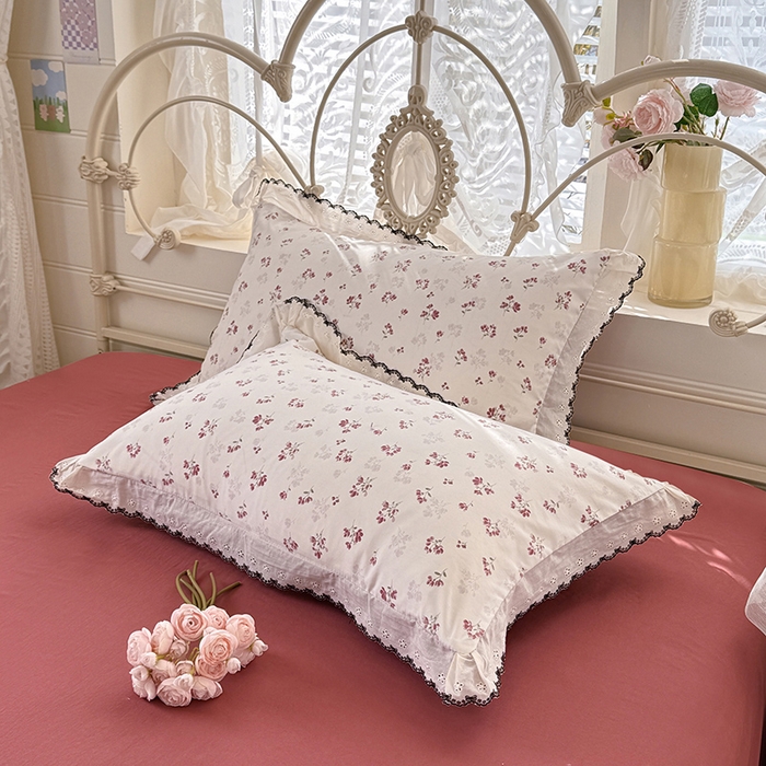 91家纺网 家纺一手货源 找家纺 莉莉安家纺 2026新款古法水洗云感棉印花四件套 古法-花影如梦