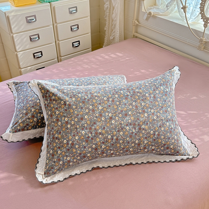 91家纺网 家纺一手货源 找家纺 莉莉安家纺 2026新款古法水洗云感棉印花四件套 古法-花甸