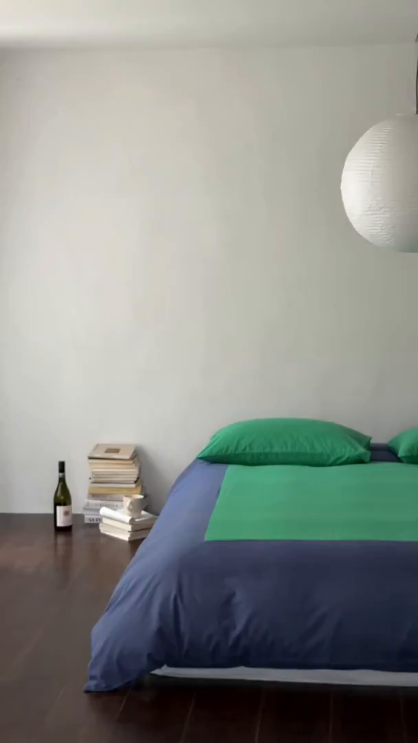 91家纺网 家纺一手货源 找家纺 小春日和 2026新款设计师款纯色拼角纯棉四件套全棉简约风被套纯色床单加大被套1.8床笠无印风四件套 曼彻斯特