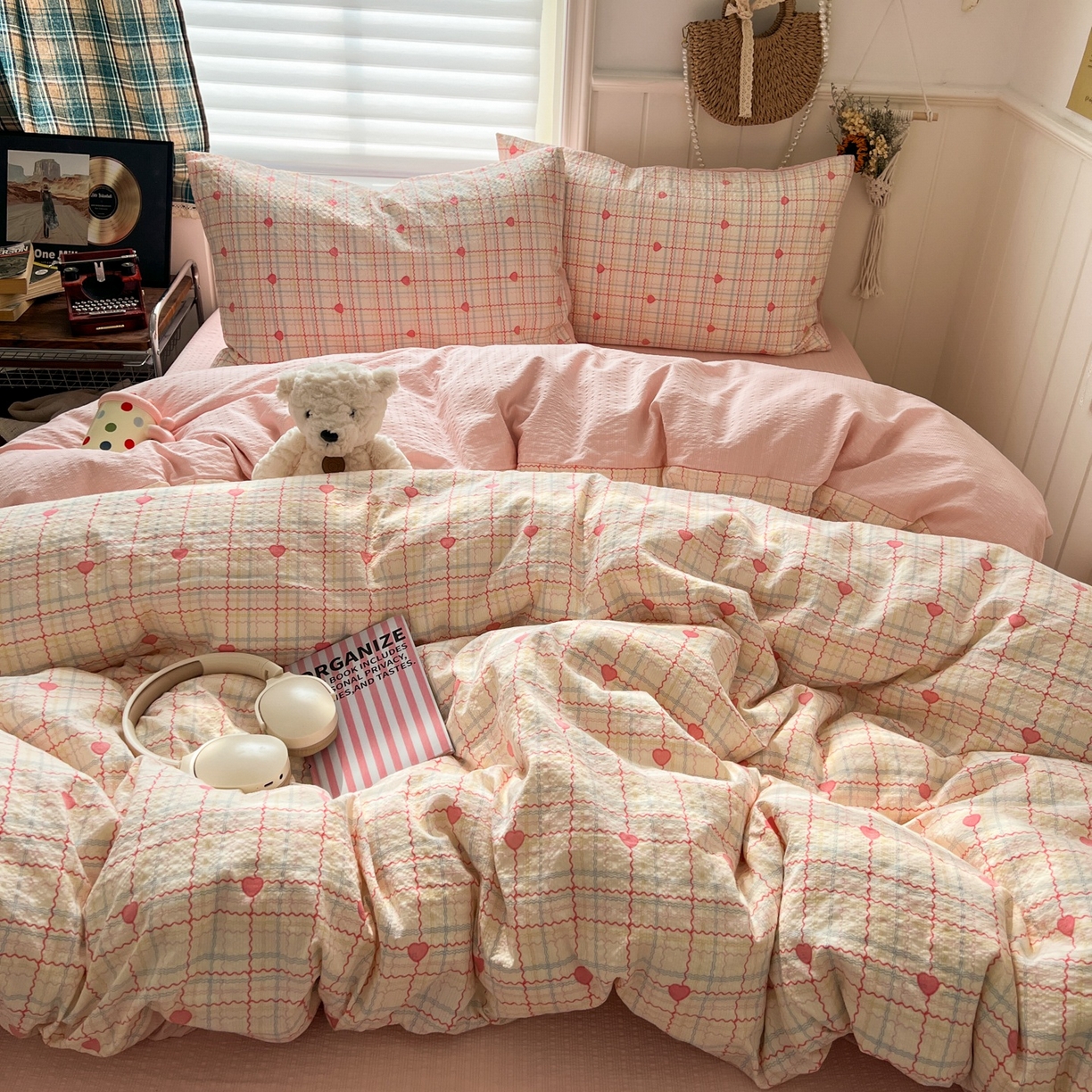 水木坊 2026春夏新款高品质泡芙普通款四件套 格格心