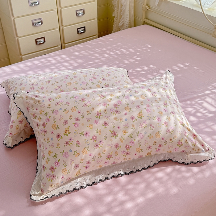 91家纺网 家纺一手货源 找家纺 （总）莉莉安家纺 2026新款古法水洗云感棉印花单枕套