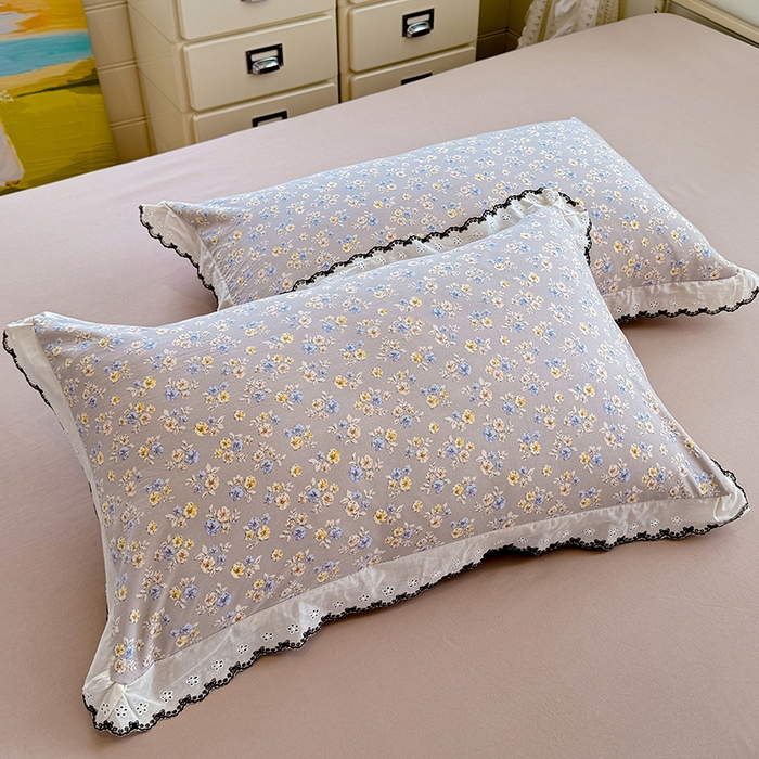 91家纺网 家纺一手货源 找家纺 （总）莉莉安家纺 2026新款古法水洗云感棉印花单枕套