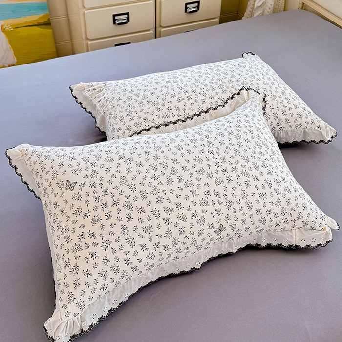 91家纺网 家纺一手货源 找家纺 （总）莉莉安家纺 2026新款古法水洗云感棉印花单枕套