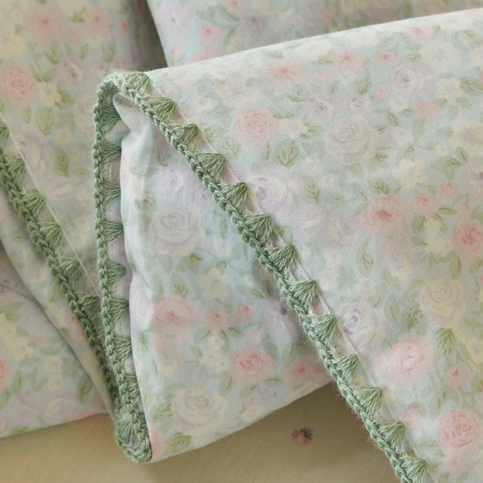 91家纺网 家纺一手货源 找家纺 暖阳 2026新款全棉贝壳边棉花夏被夏凉被空调被 花间寻梦蓝