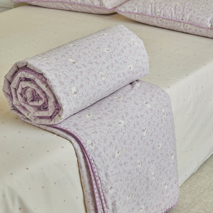 91家纺网 家纺一手货源 找家纺 暖阳 2026新款全棉贝壳边棉花夏被夏凉被空调被 莫伊