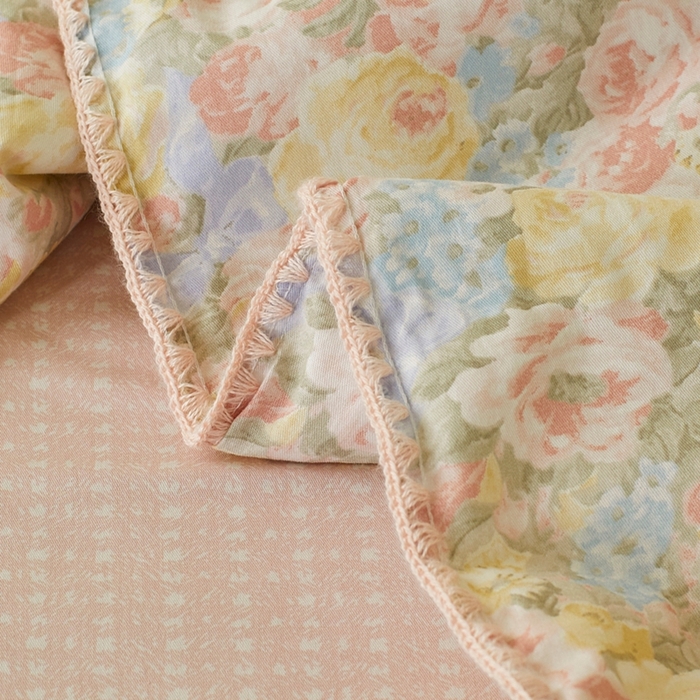 91家纺网 家纺一手货源 找家纺 暖阳 2026新款全棉贝壳边棉花夏被夏凉被空调被 暖阳绿意