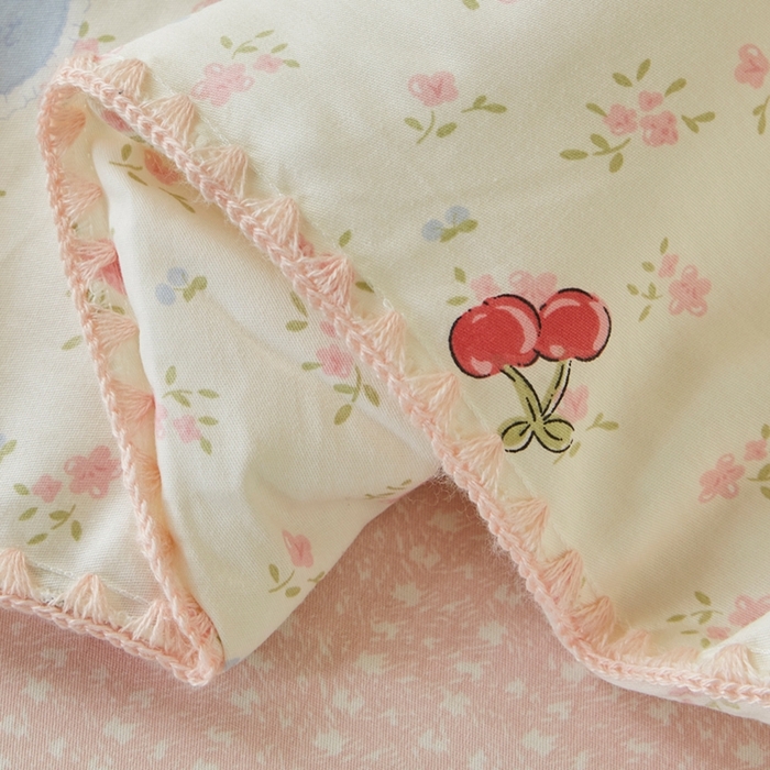 91家纺网 家纺一手货源 找家纺 暖阳 2026新款全棉贝壳边棉花夏被夏凉被空调被 小熊慕斯