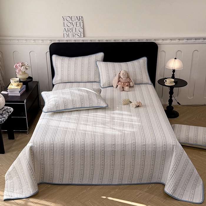 91家纺网 家纺一手货源 找家纺 （总）美达家纺 2026新款密道款夹棉全棉防滑床盖