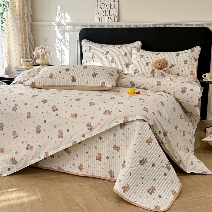 91家纺网 家纺一手货源 找家纺 （总）美达家纺 2026新款密道款夹棉全棉防滑床盖