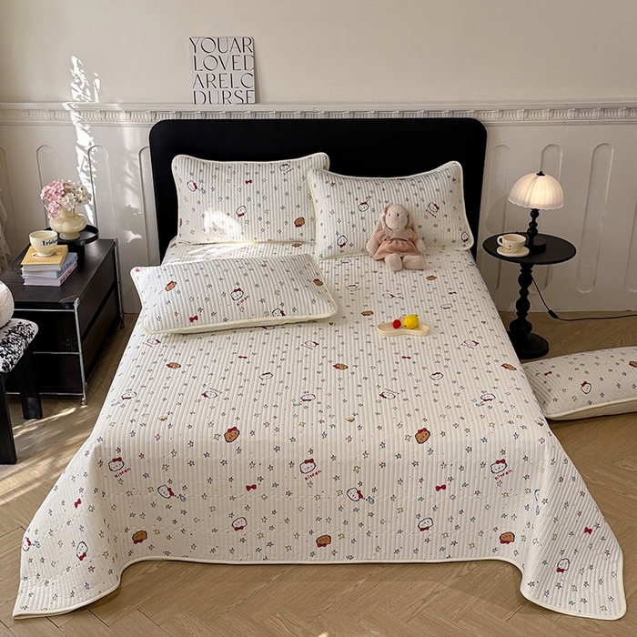 91家纺网 家纺一手货源 找家纺 （总）美达家纺 2026新款密道款夹棉全棉防滑床盖