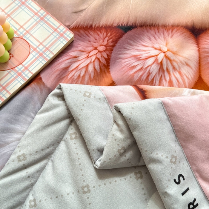 91家纺网 家纺一手货源 找家纺 （总）宝薇 2026春夏新款7D卡通仿棉磨毛水洗棉夏被夏凉被空调被四件套