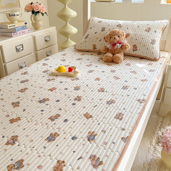 91家纺网 家纺一手货源 找家纺 （总）美达家纺 2026新款密道款夹棉全棉防滑直边宿舍床盖