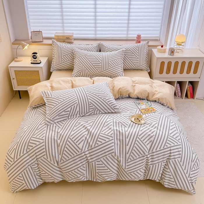 91家纺网 家纺一手货源 找家纺 （总）佑金甜 2026新款精梳全棉印花四件套