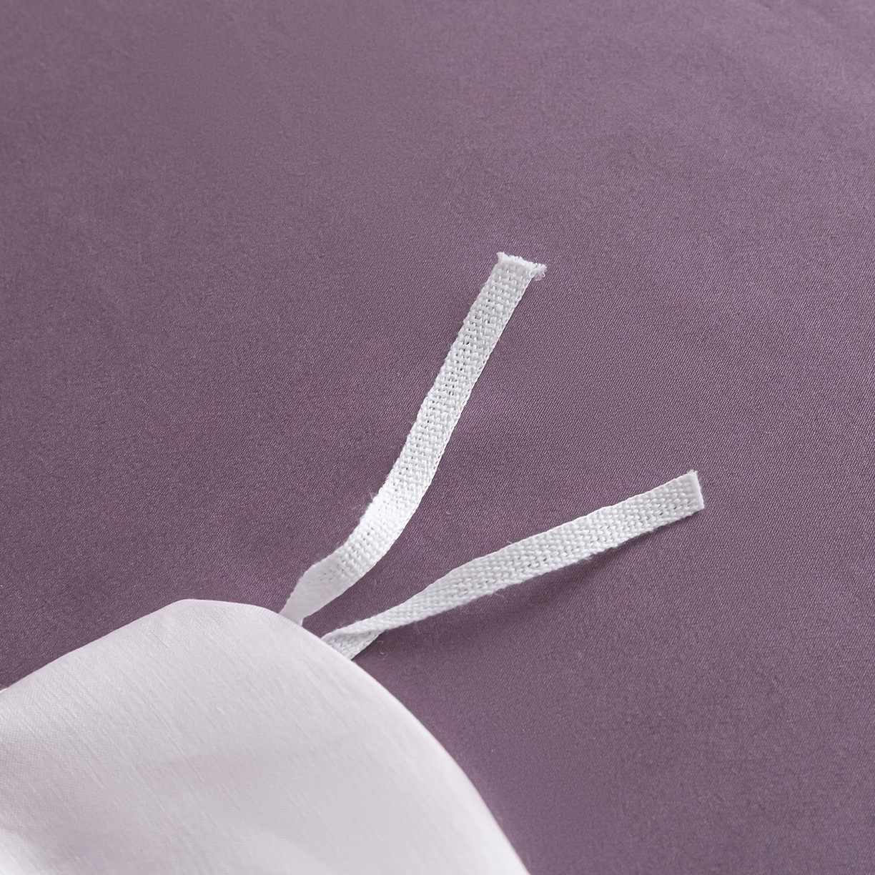 91家纺网 家纺一手货源 找家纺 卧趣家纺 2026新款A类轻奢双拼100Pro高支贡缎长绒棉全棉纯棉四件套 玫瑰紫+香芋紫