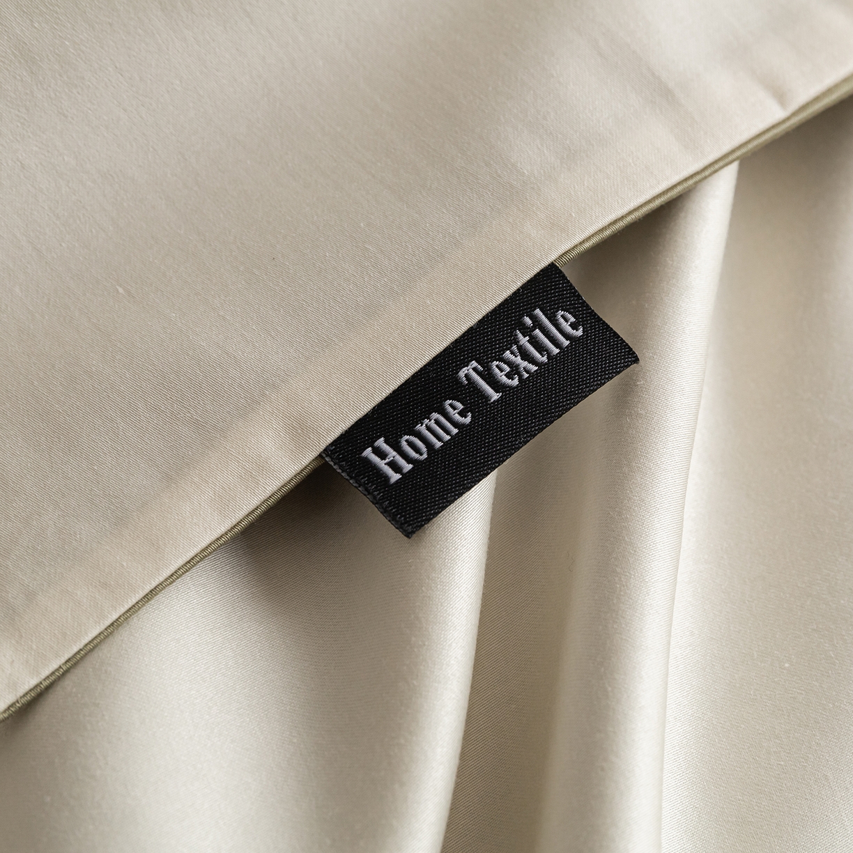 91家纺网 家纺一手货源 找家纺 卧趣家纺 2026新款A类轻奢双拼100Pro高支贡缎长绒棉全棉纯棉四件套 樱草绿+流苏白