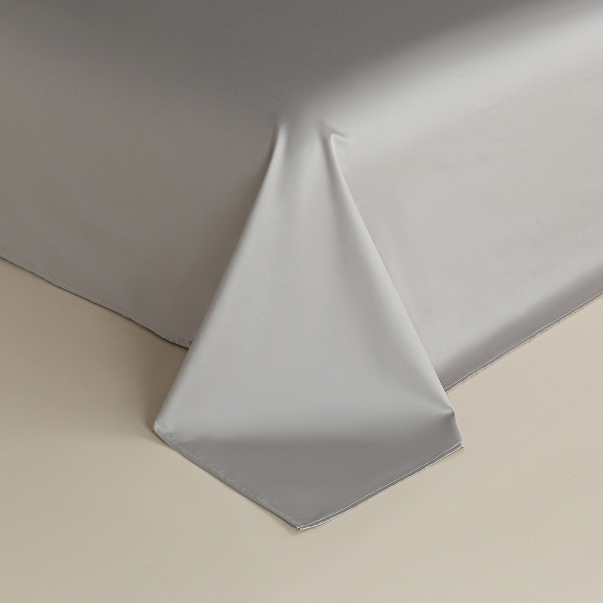 91家纺网 家纺一手货源 找家纺 卧趣家纺 2026新款A类轻奢双拼100Pro高支贡缎长绒棉全棉纯棉四件套 星夜灰+时空灰