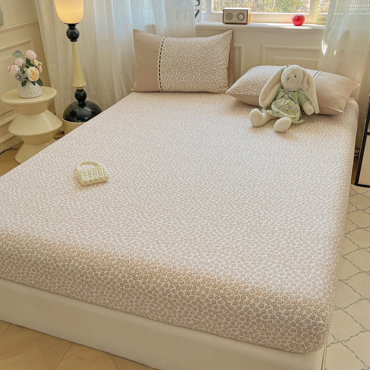 91家纺网 家纺一手货源 找家纺 （总）菲梵家纺 2026新款法式花边A类云朵棉床笠单件被套单品单被套