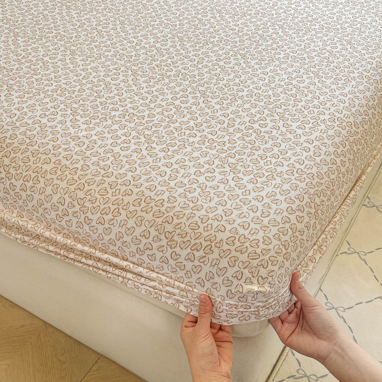 91家纺网 家纺一手货源 找家纺 （总）菲梵家纺 2026新款法式花边A类云朵棉床笠单件被套单品单被套