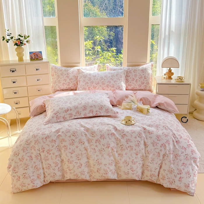 91家纺网 家纺一手货源 找家纺 （总）佑金甜 2026新款精梳全棉印花四件套