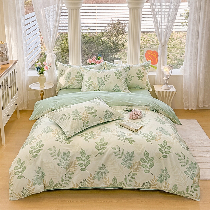 91家纺网 家纺一手货源 找家纺 （总）佑金甜 2026新款精梳全棉印花四件套