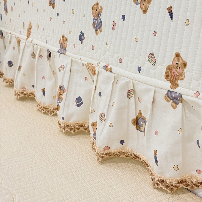 91家纺网 家纺一手货源 找家纺 美达家纺 2026新款密道款夹棉全棉防滑榻榻米 抱抱熊