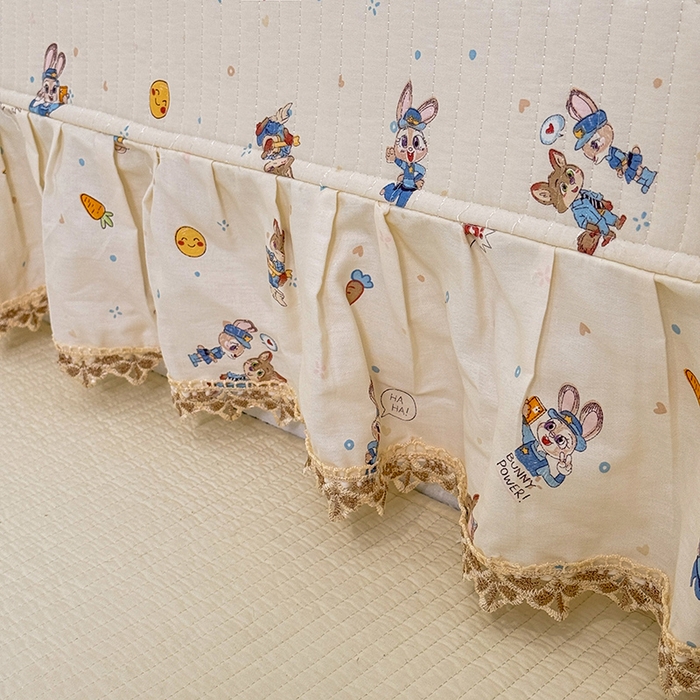 91家纺网 家纺一手货源 找家纺 美达家纺 2026新款密道款夹棉全棉防滑榻榻米 疯狂小cp