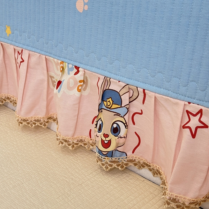 91家纺网 家纺一手货源 找家纺 美达家纺 2026新款密道款夹棉全棉防滑榻榻米 萌趣cp