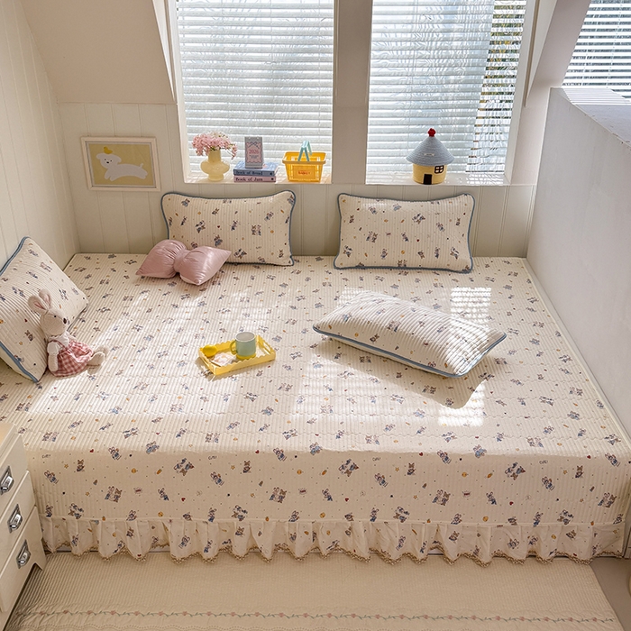 美达家纺 2026新款密道款夹棉全棉防滑榻榻米 疯狂小cp