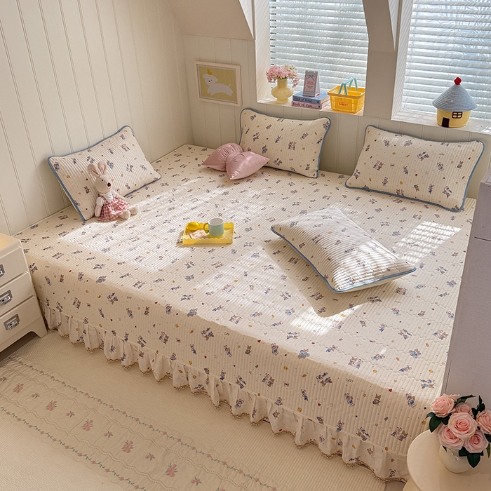 91家纺网 家纺一手货源 找家纺 美达家纺 2026新款密道款夹棉全棉防滑榻榻米 疯狂小cp