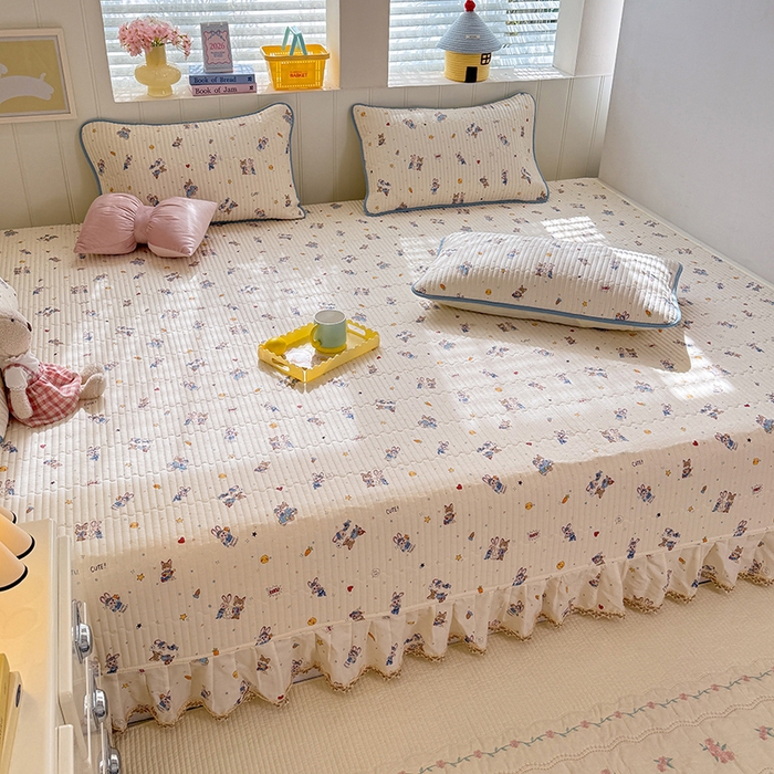 91家纺网 家纺一手货源 找家纺 美达家纺 2026新款密道款夹棉全棉防滑榻榻米 疯狂小cp