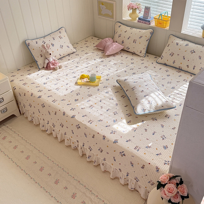 91家纺网 家纺一手货源 找家纺 美达家纺 2026新款密道款夹棉全棉防滑榻榻米 疯狂小cp