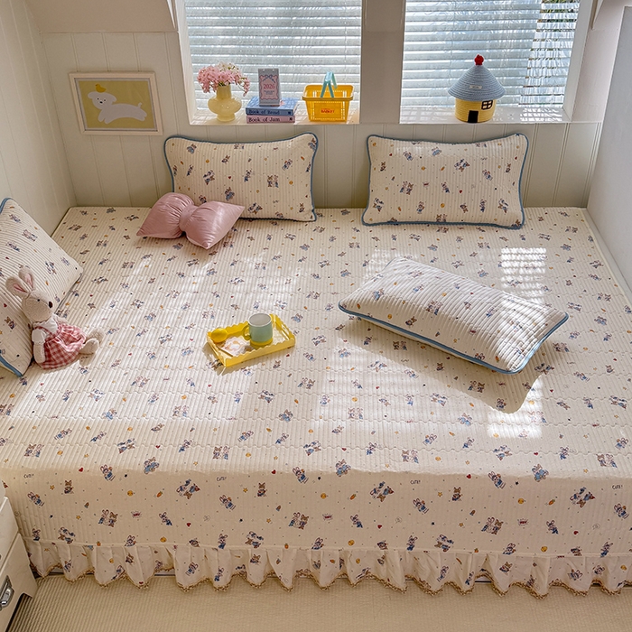 91家纺网 家纺一手货源 找家纺 美达家纺 2026新款密道款夹棉全棉防滑榻榻米 疯狂小cp