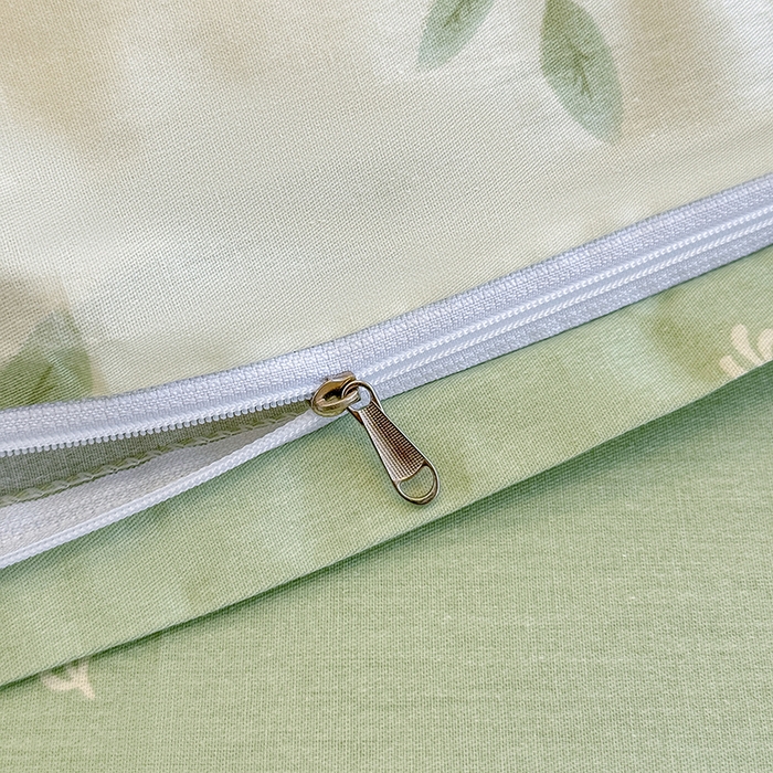 91家纺网 家纺一手货源 找家纺 佑金甜 2026新款精梳全棉印花四件套 橘花青枝